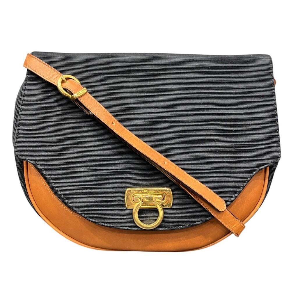 Salvatore Ferragamo shoulder bag, canvas.